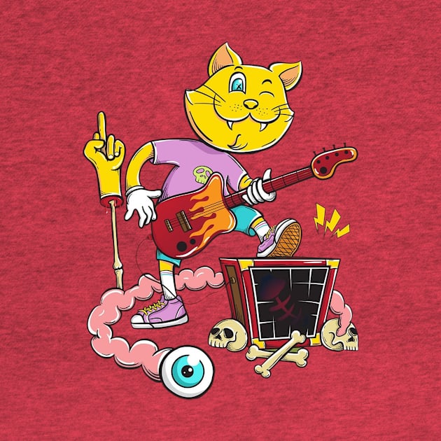 Rock Cat Roll by ZARAGOZANA